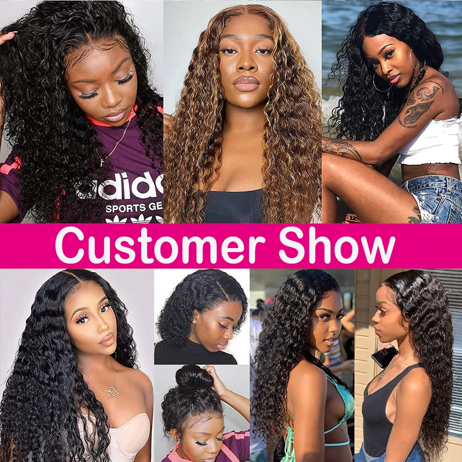 Deep Wave Frontal Wig Curly