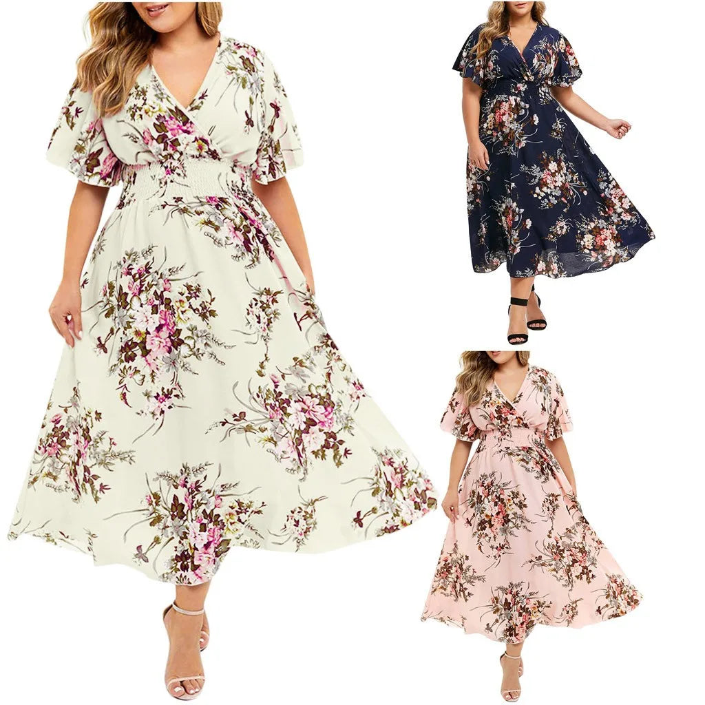 Fashion Floral Printed Dresses