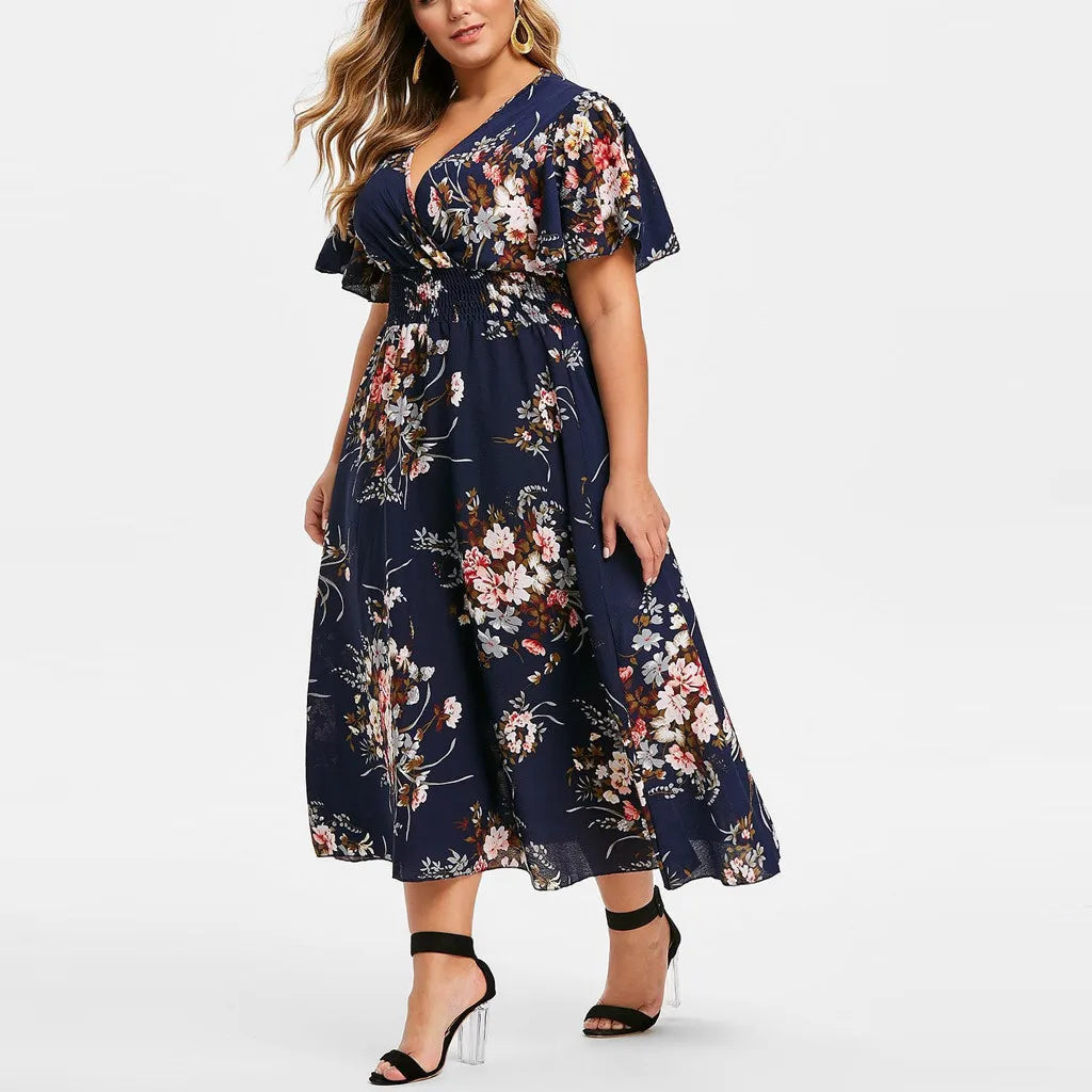 Fashion Floral Printed Dresses