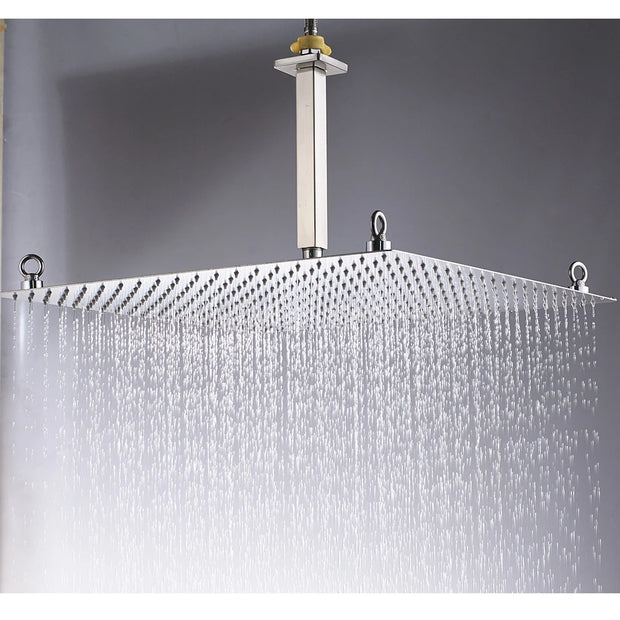 Matte Black 20inch Rainfall Shower Head