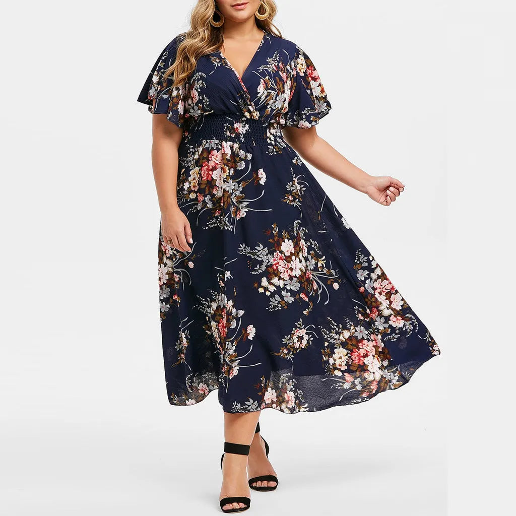 Fashion Floral Printed Dresses