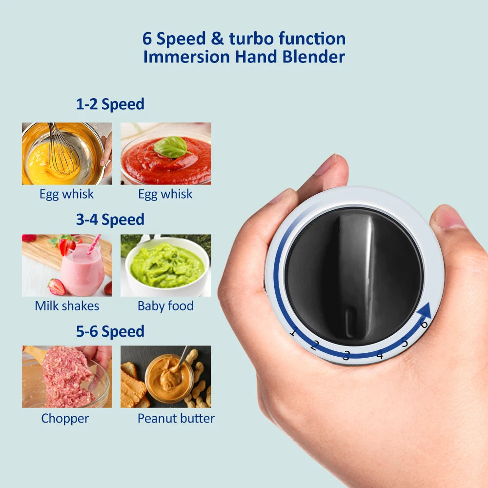 5-in-1  Hand Stick Blender/ Vegetable, Meat Grinder