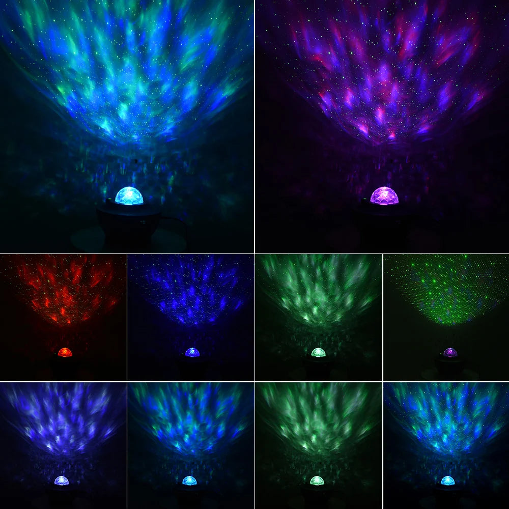 LED Star Night Light Music Wave