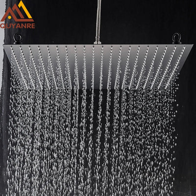 Matte Black 20inch Rainfall Shower Head