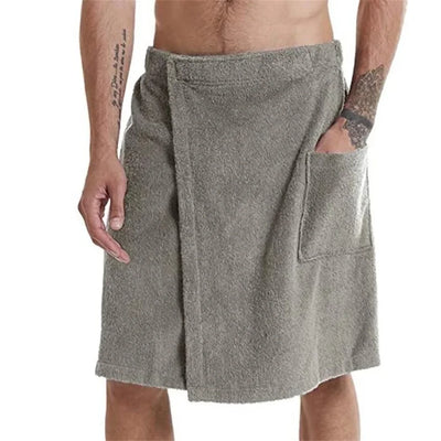 Men  Wearable Bath Towel with Pocket