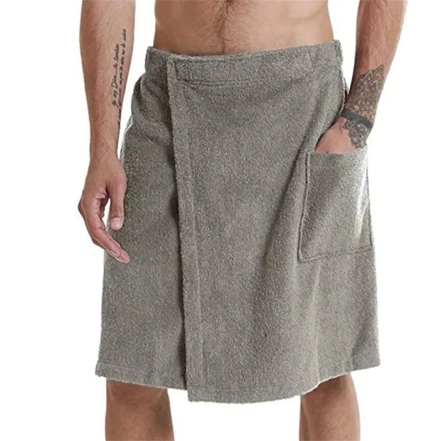 Men  Wearable Bath Towel with Pocket