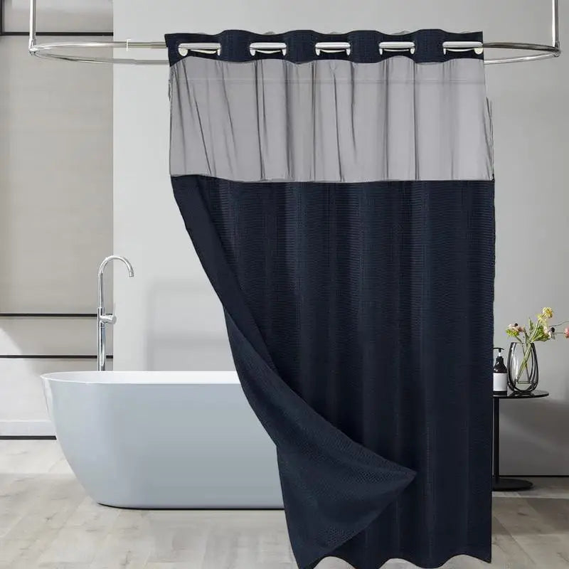 Double Layer Waterproof Shower Curtain