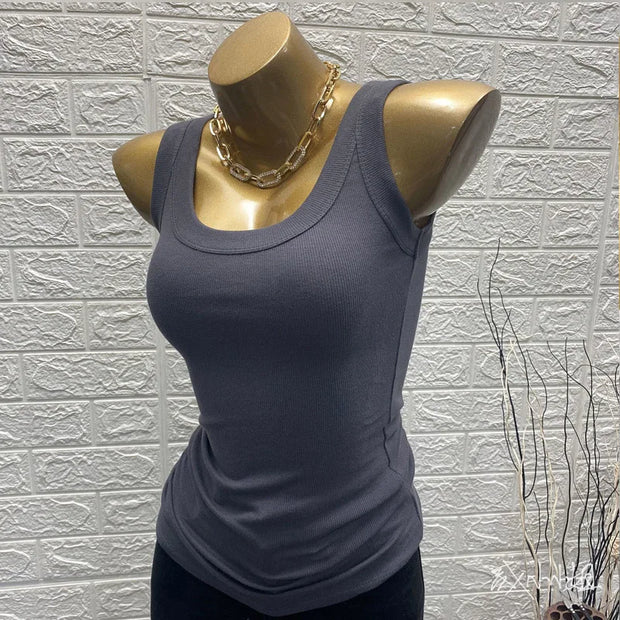 Round Neck Sleeveless Tank