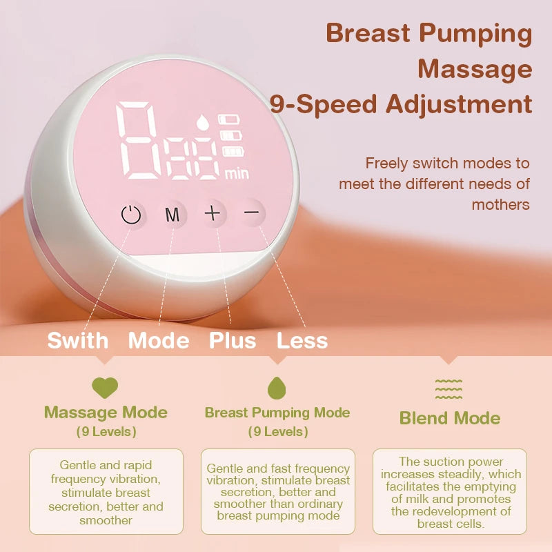 Integrated High Suction Breast Pump