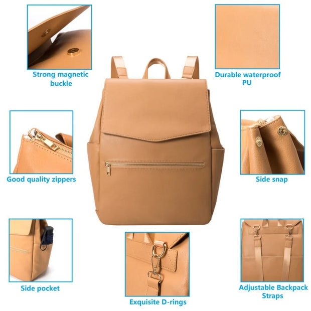 Diaper Backpack with Changing Pad