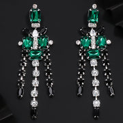 Green Rhinestone Jewelry Set