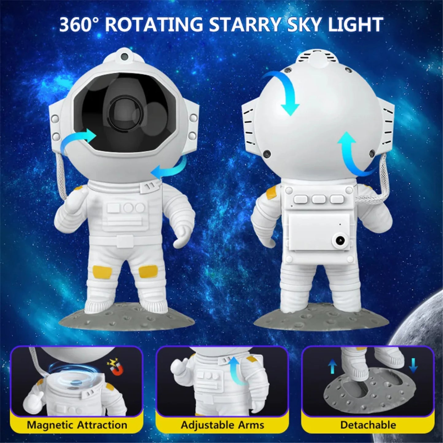 Astronaut Light Bedroom Night Light Remote