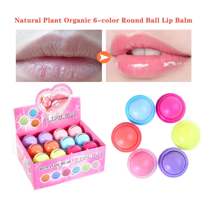 24pcs/Box Lip Balm Fruit Flavor