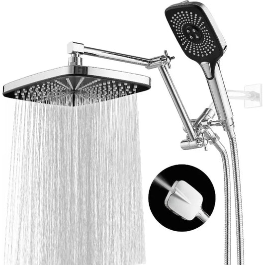 Shower Head With Handheld, High-Pressure Rain