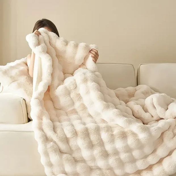 Rabbit Fleece Blankets