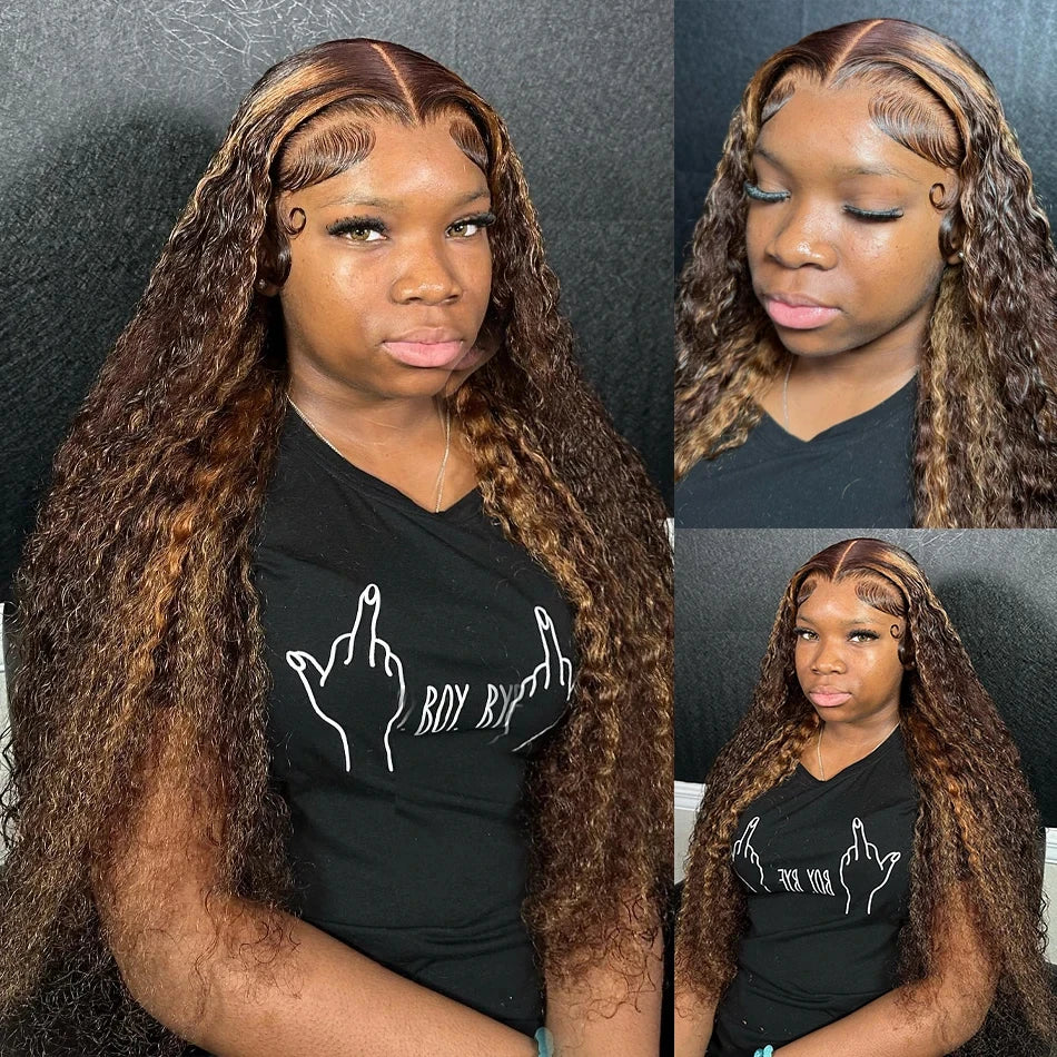 Deep Wave Curly  Lace Wig