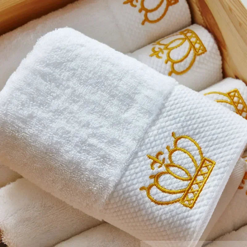 Embroidered bath towel