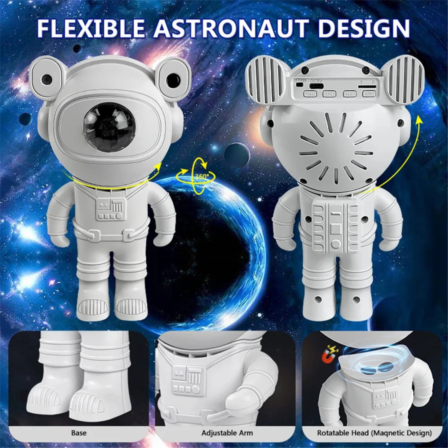 Astronaut Light Bedroom Night Light Remote