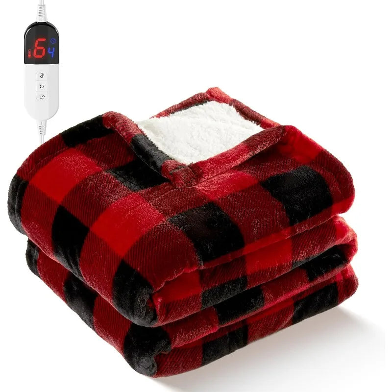 Electric Throw Blanket with 6 Heating Level