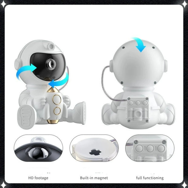 Rocket astronaut projector lamp