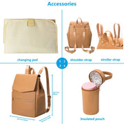 Diaper Backpack with Changing Pad