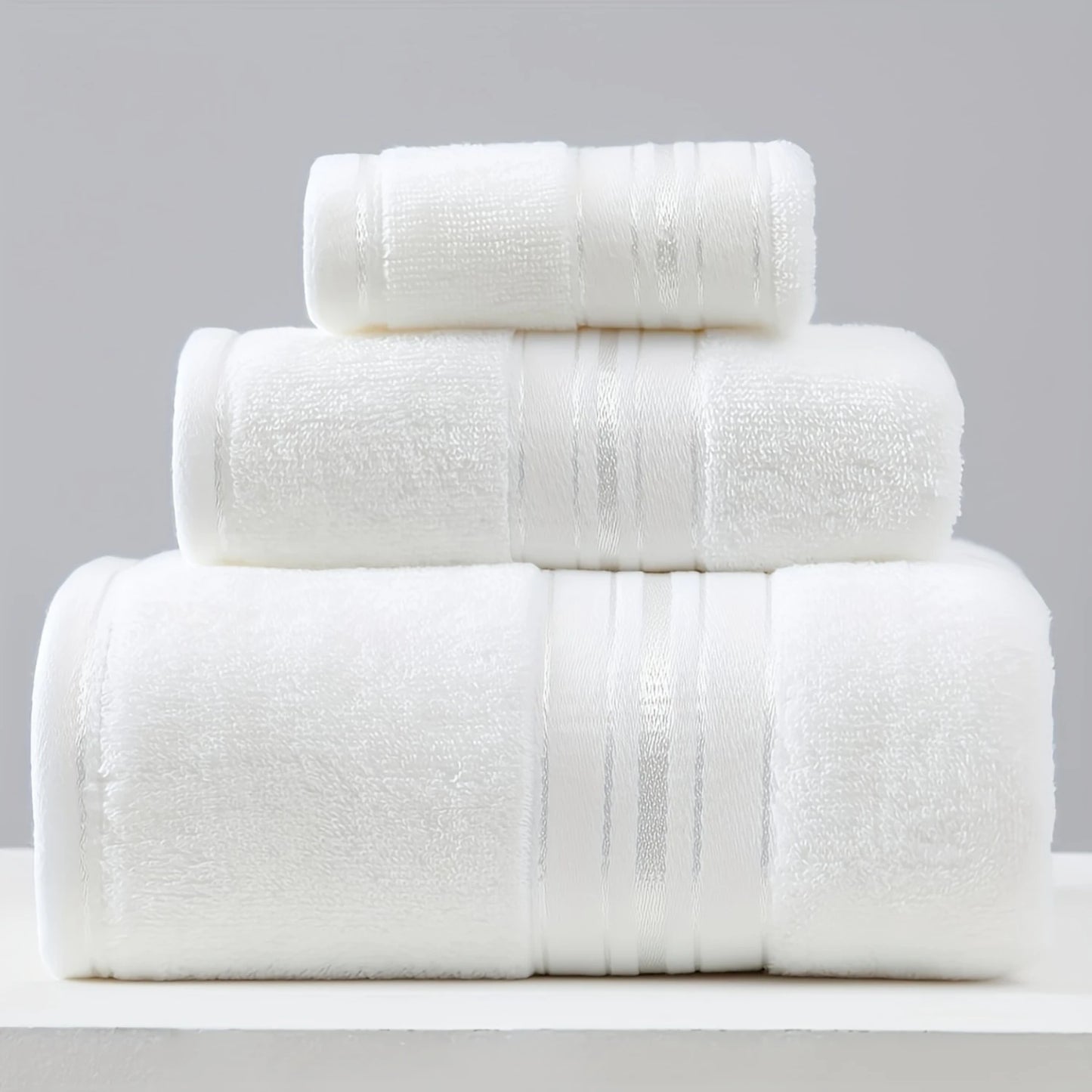 3-Piece Cotton Bath Towel Set