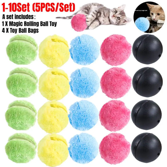 Battery Powered Pet Electric Magic Roller Ball