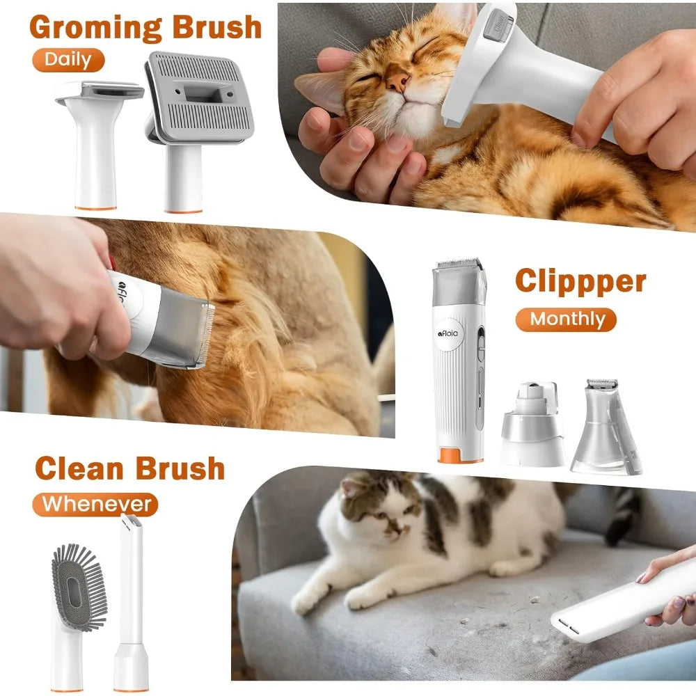 Vacuum & Dog Clippers Nail Trimmer Grinder & Dog Brush