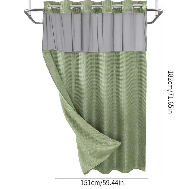 Double Layer Waterproof Shower Curtain