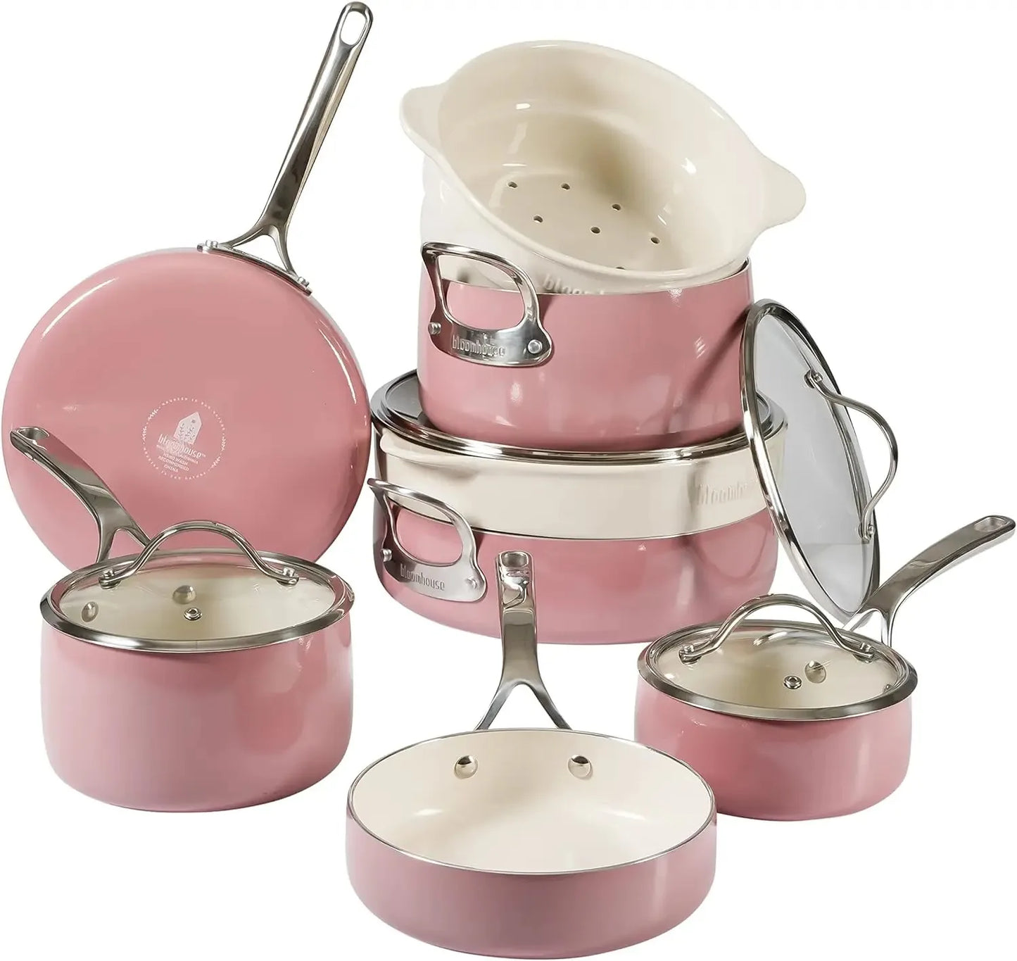 Cookware Set with Aluminum Pots and Pans, Non-stick