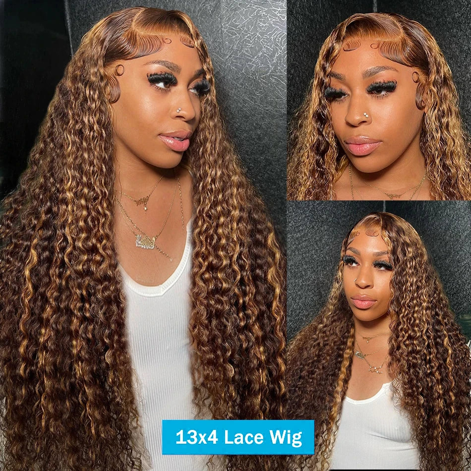 Deep Wave Curly  Lace Wig