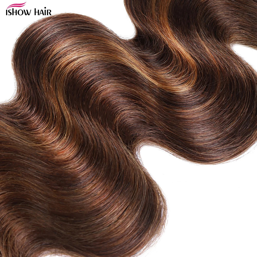 Body Wave Human Hair Bundles Ombre Colored