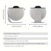 1pc New Globe Milky Way Projection Light Send 13 HD Star Lights Bedroom Full Of Star Atmosphere Lights Perfect For Holiday Party