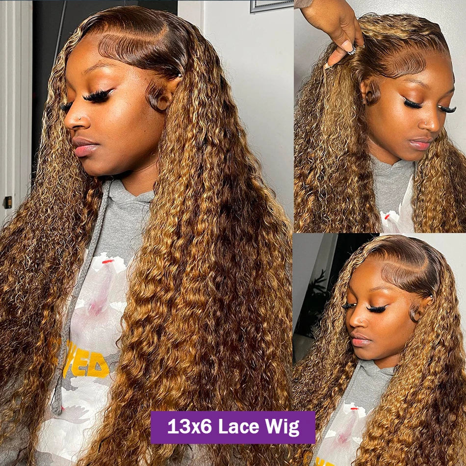 Deep Wave Curly  Lace Wig