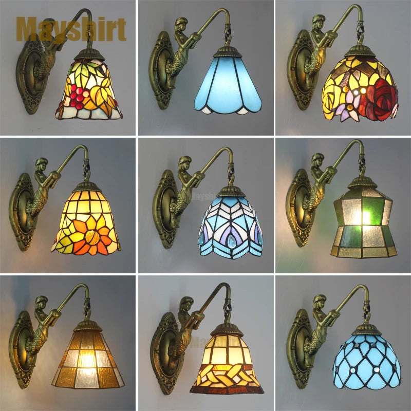 Stained Glass Wall Lamp Tiffany