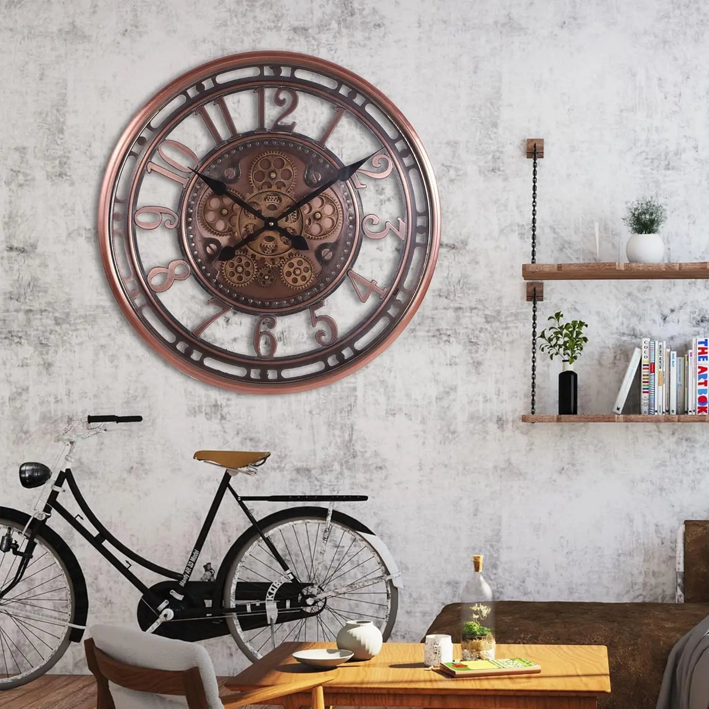 21 Inch Bronze Wall Clock