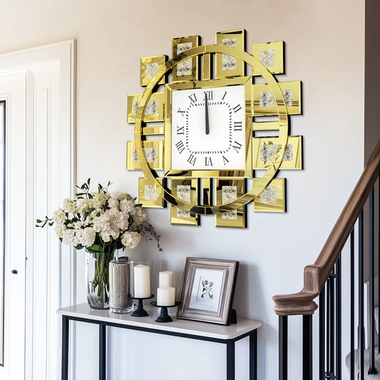 Mirrored Wall Clock