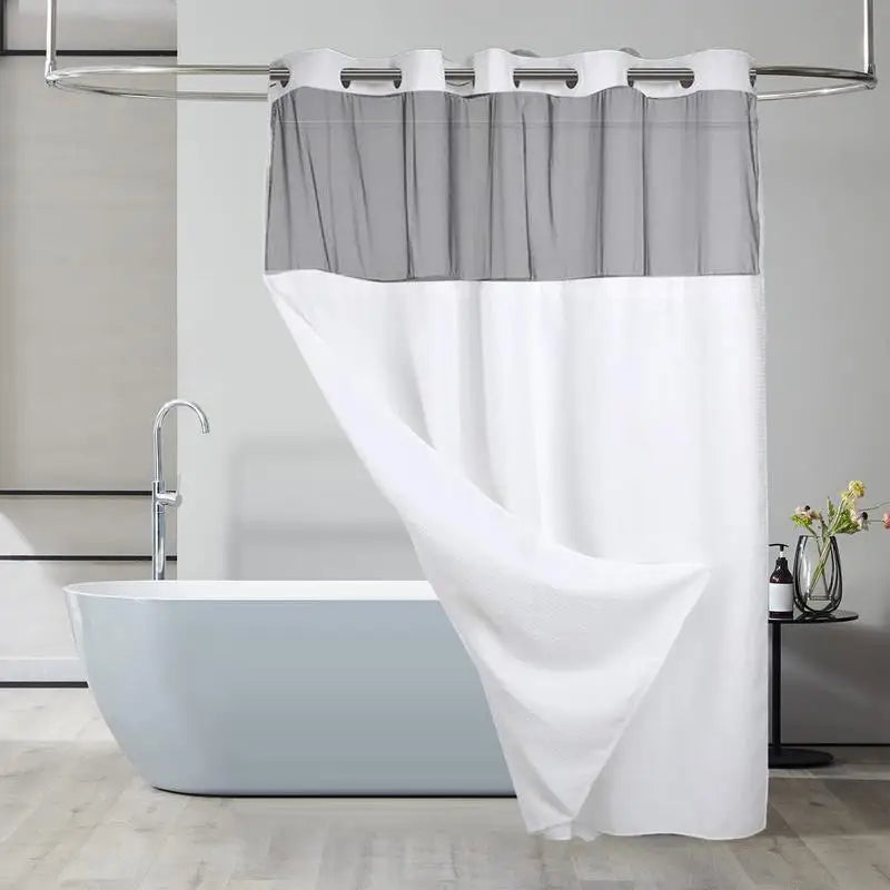 Double Layer Waterproof Shower Curtain