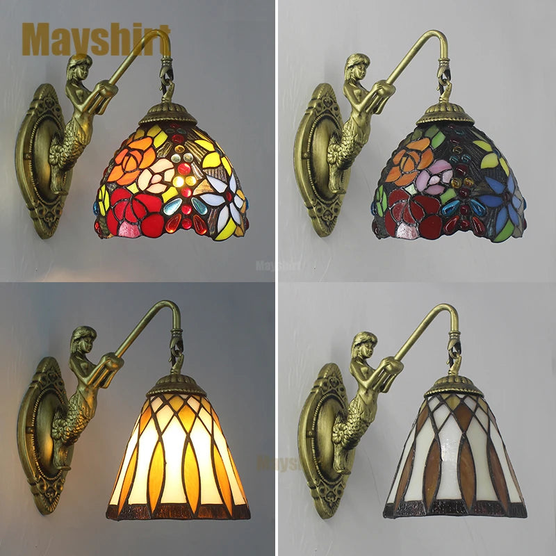 Stained Glass Wall Lamp Tiffany