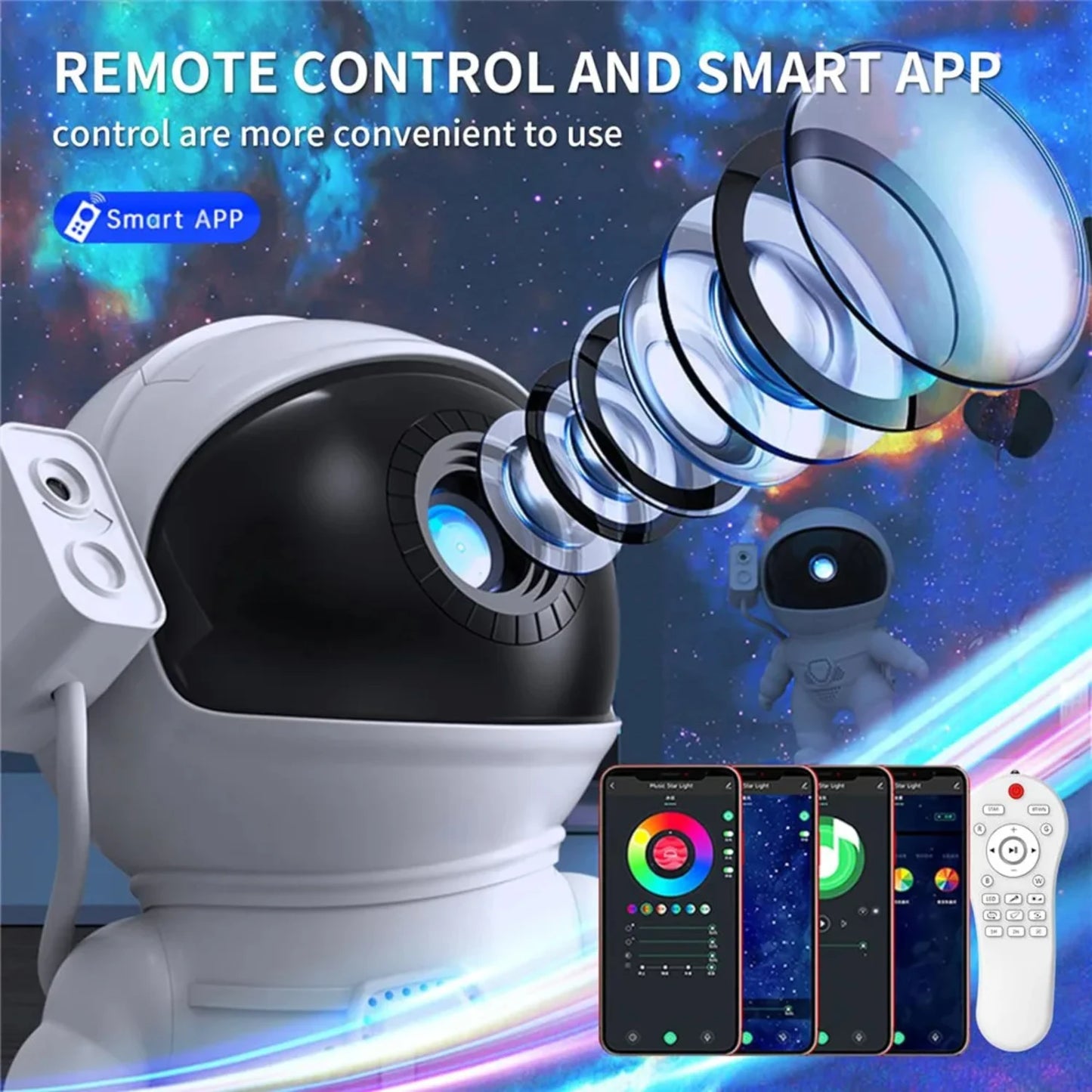 Astronaut Light Bedroom Night Light Remote