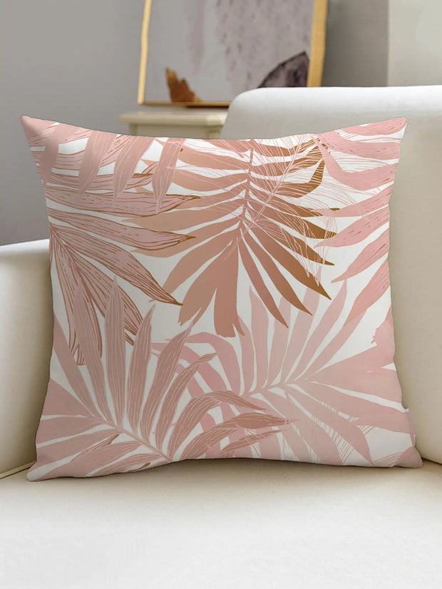 Leaf Printed Cushion Cover