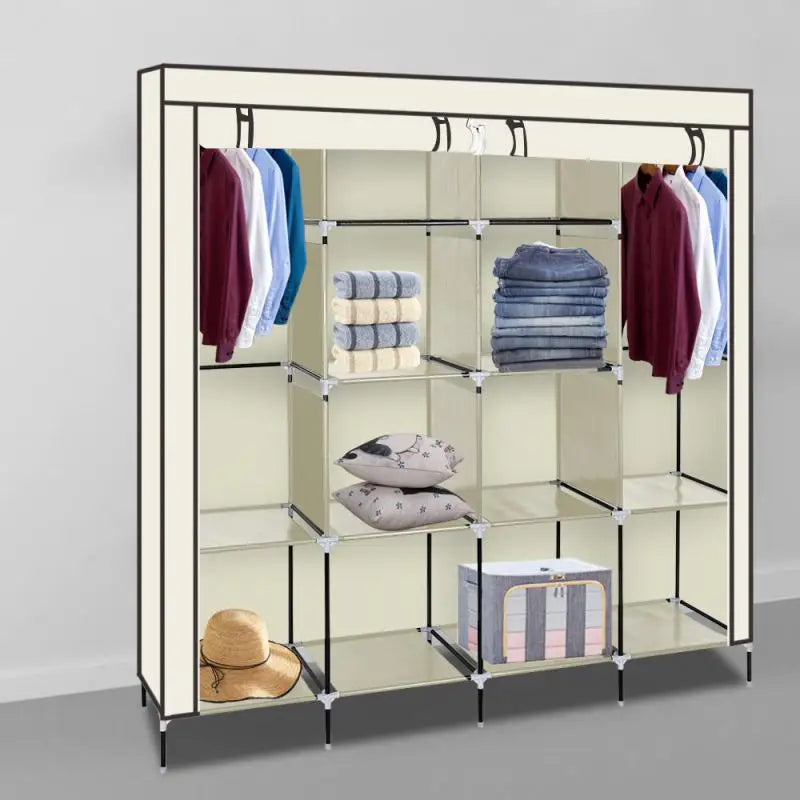 Wardrobe Storage Organizer With Non-Woven Fabric