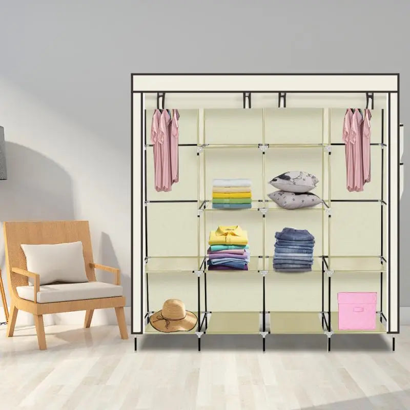 Wardrobe Storage Organizer With Non-Woven Fabric