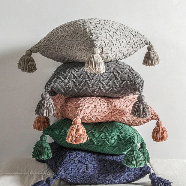 Pillow Case Tassels Cushion Cover