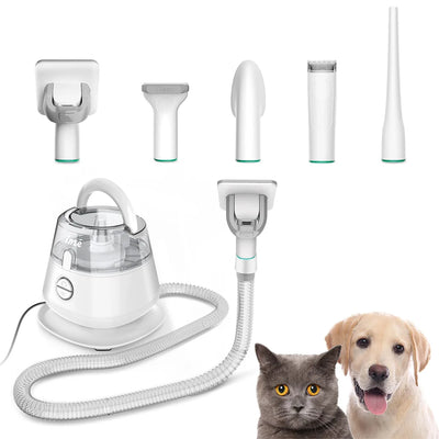 Pet Grooming Kit & Vacuum Suction 99% Pet Hair