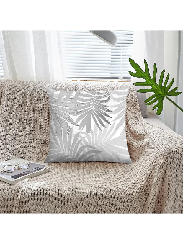 Leaf Printed Cushion Cover