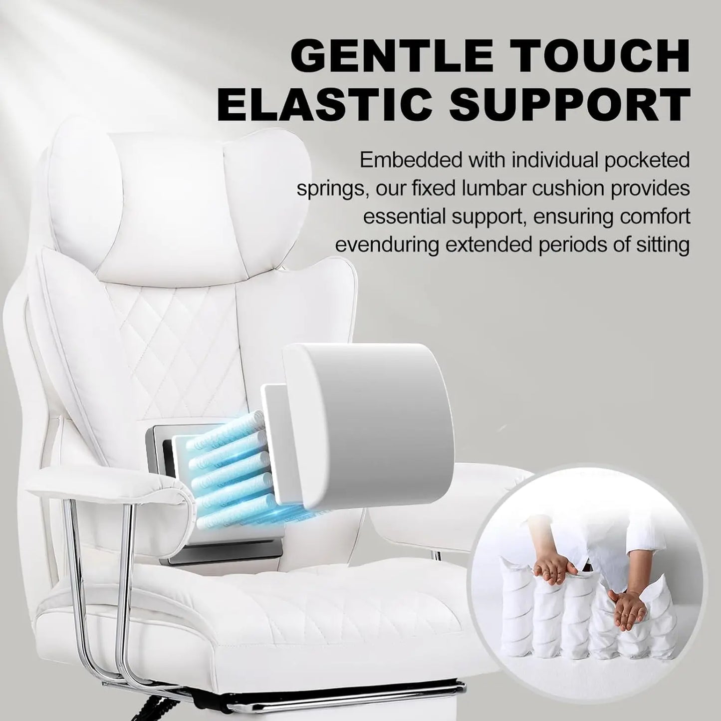 Office Chair with Pocket Spring Lumbar Support