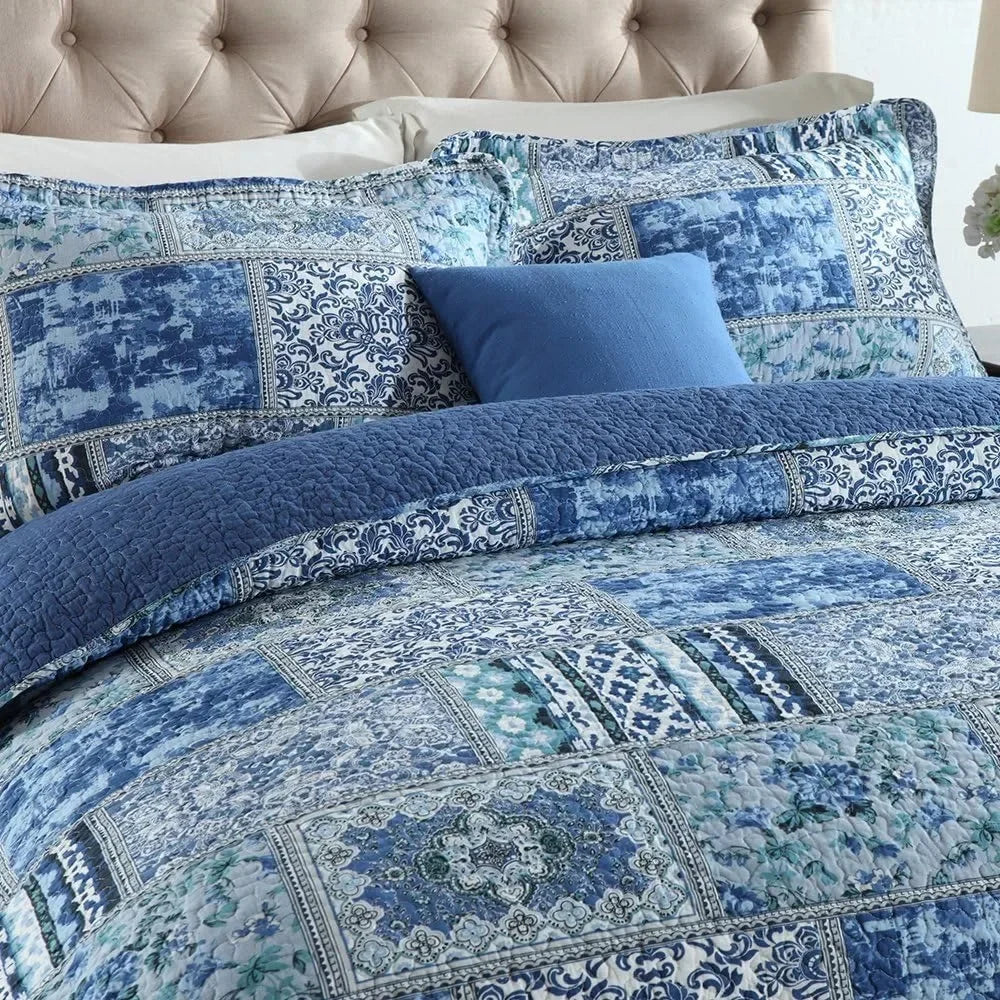 Double-sided patchwork duvet set