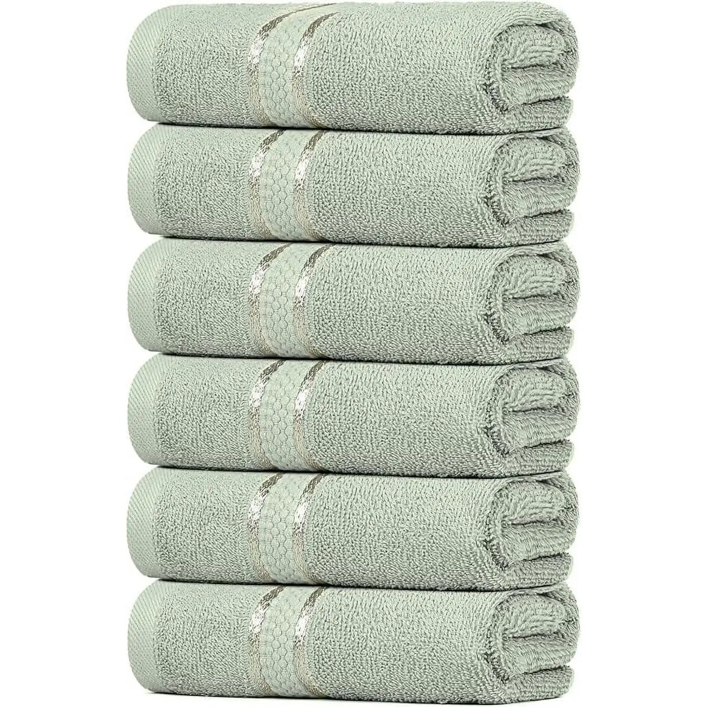 Towel Set 6-Pieces Rich 16" x 28" Size - Ultra Soft