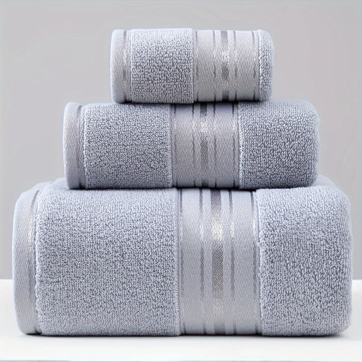 3-Piece Cotton Bath Towel Set